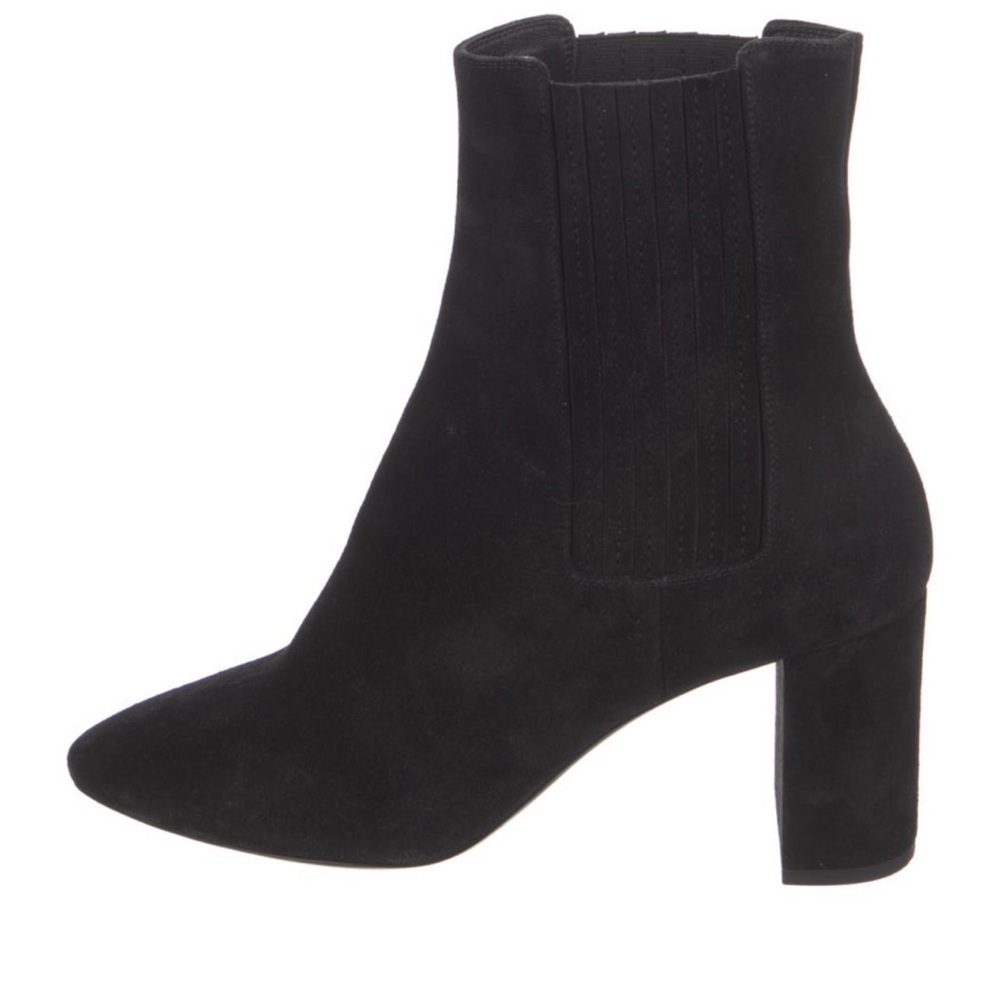 Saint Laurent Black Suede Ankle Boots